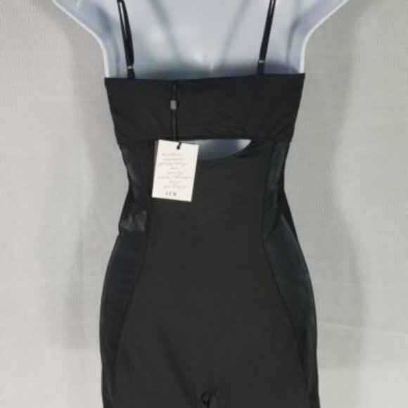 LEAU WOMEN'S ISLA ILLUSION MESH ROMPER BLACK SIZE SMALL - Picture 5 of 11